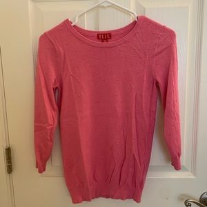Elle Pink Textured Sweater